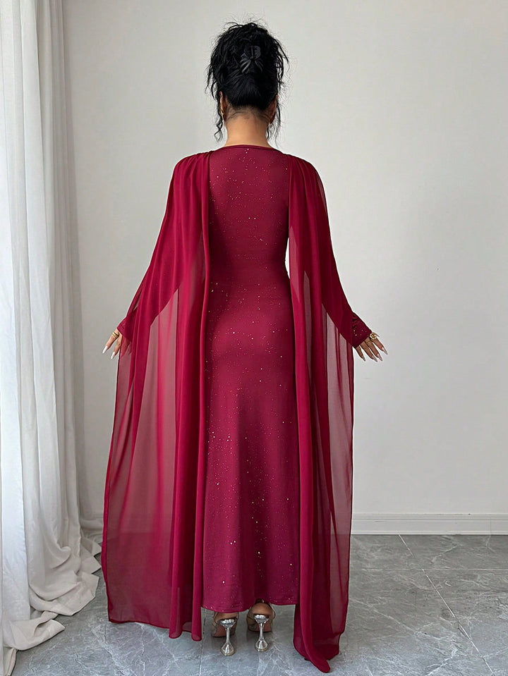Rochie maxi SHEIN, vișiniu