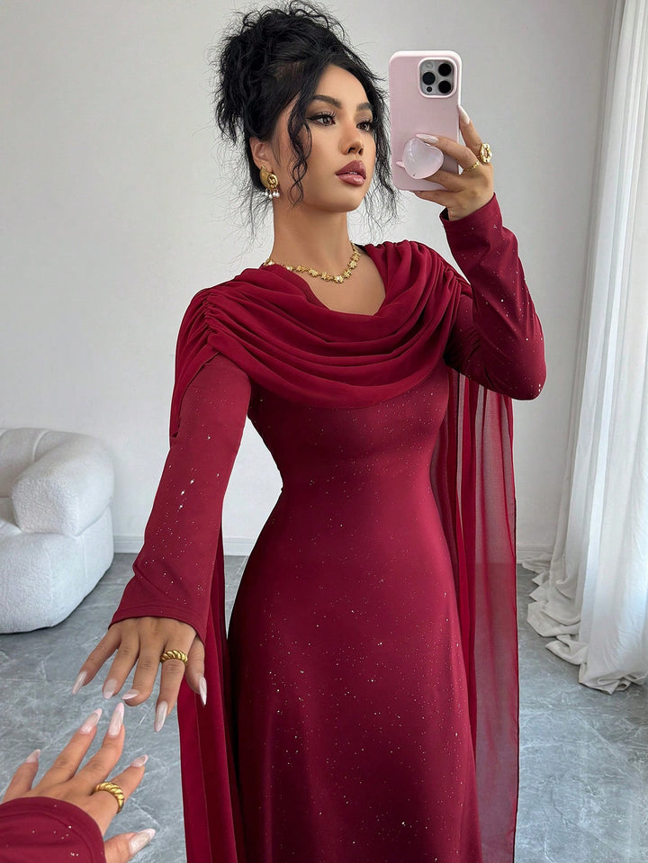 Rochie maxi SHEIN, vișiniu