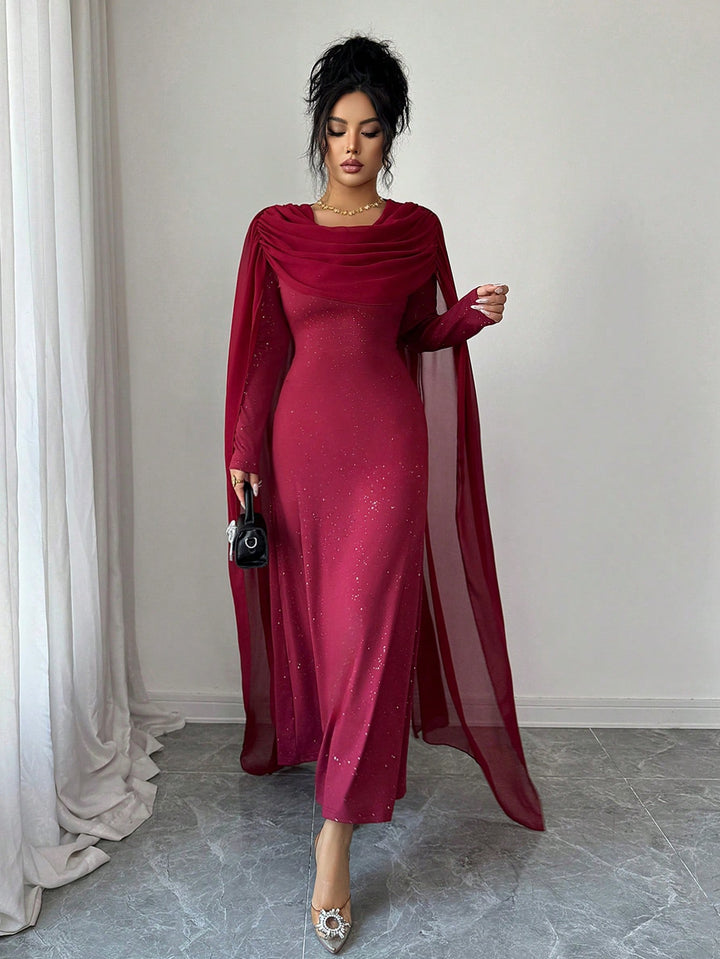 Rochie maxi SHEIN, vișiniu