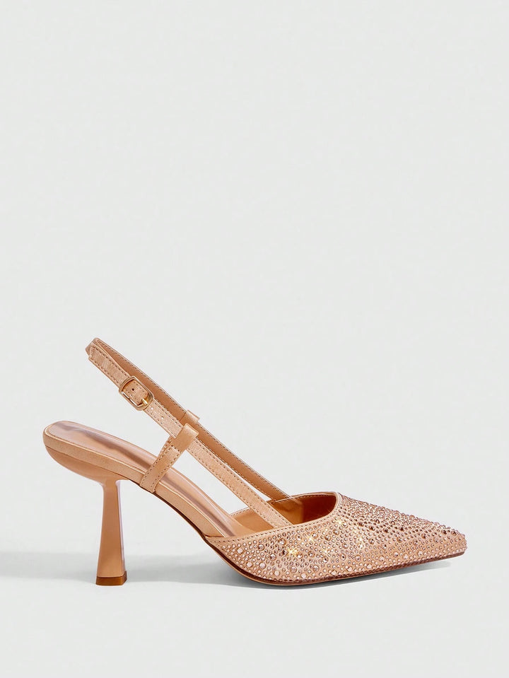 Pantofi cu toc SHEIN, bej