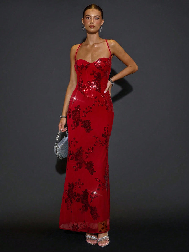 Rochie maxi SHEIN, roșu