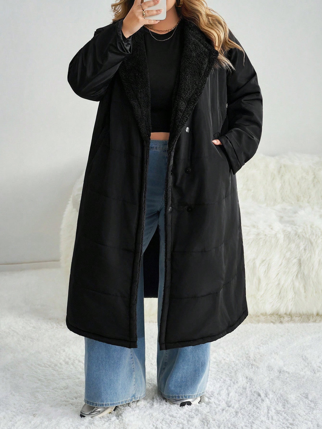 Palton SHEIN, negru
