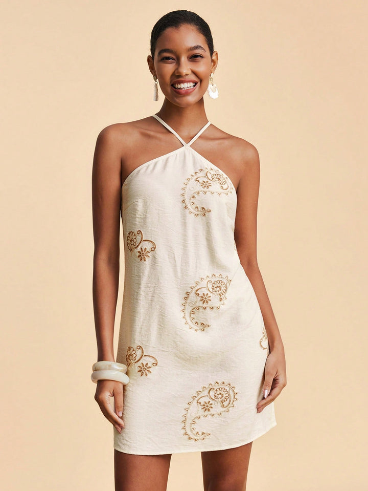 Rochie mini SHEIN, bej