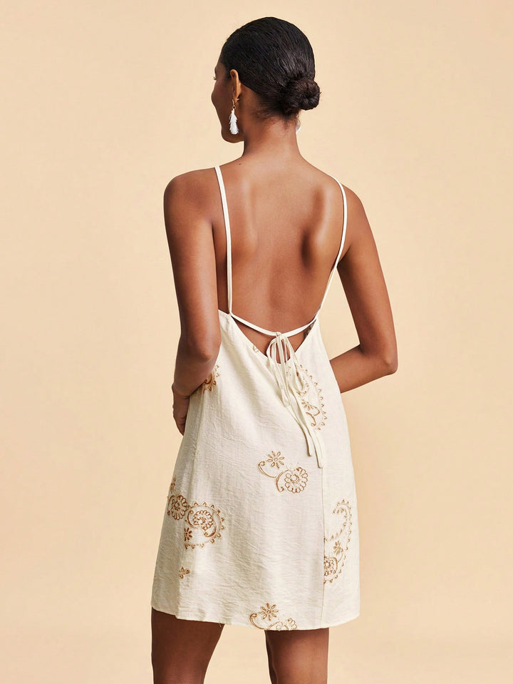 Rochie mini SHEIN, bej