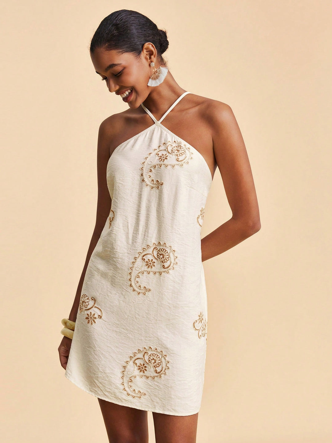 Rochie mini SHEIN, bej