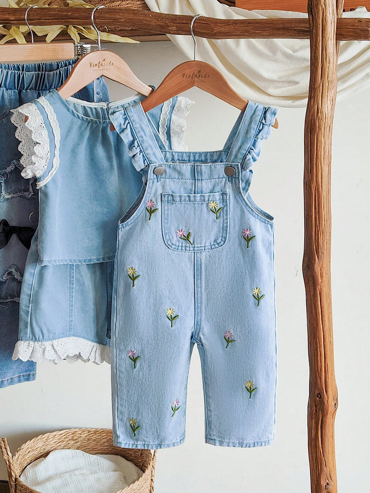 Salopetă denim SHEIN, albastru