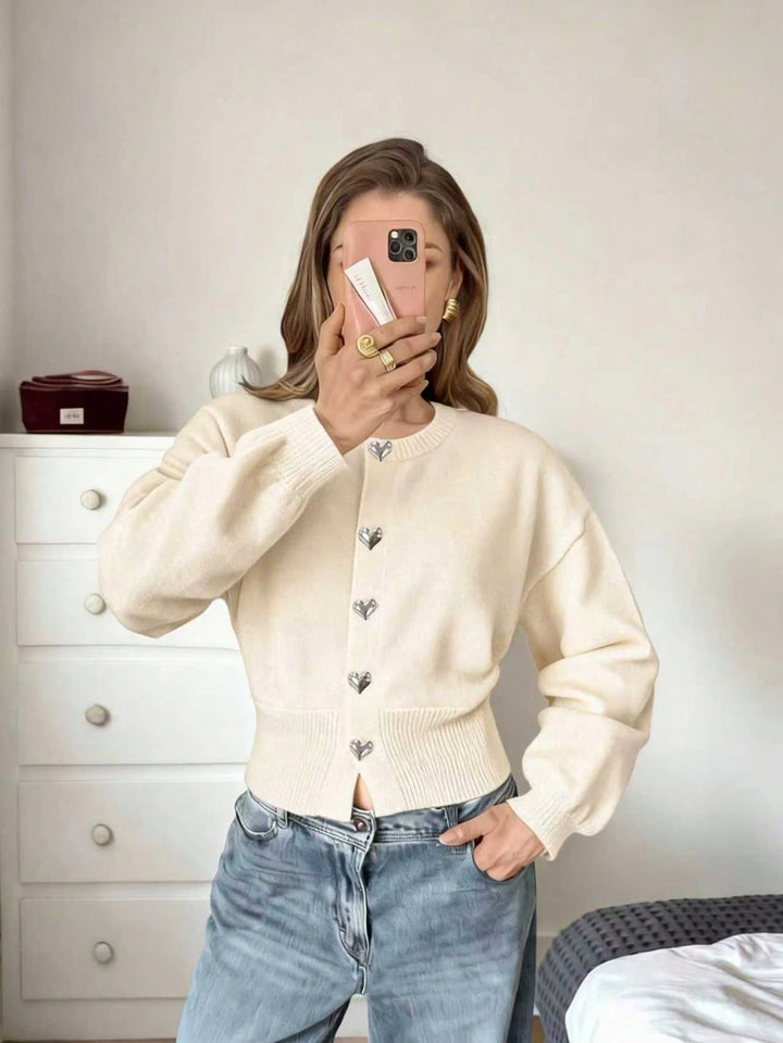 Cardigan SHEIN, crem
