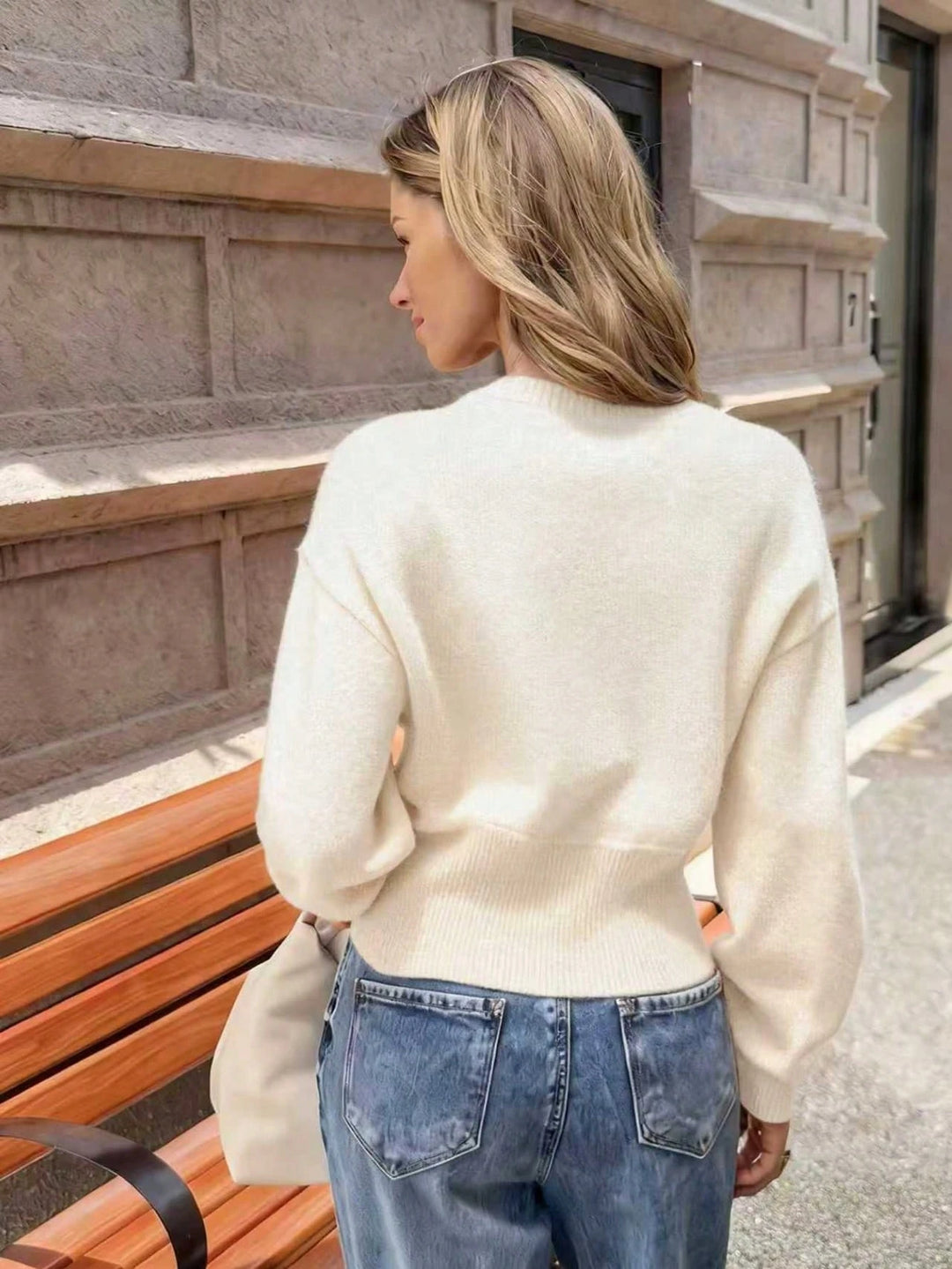 Cardigan SHEIN, crem