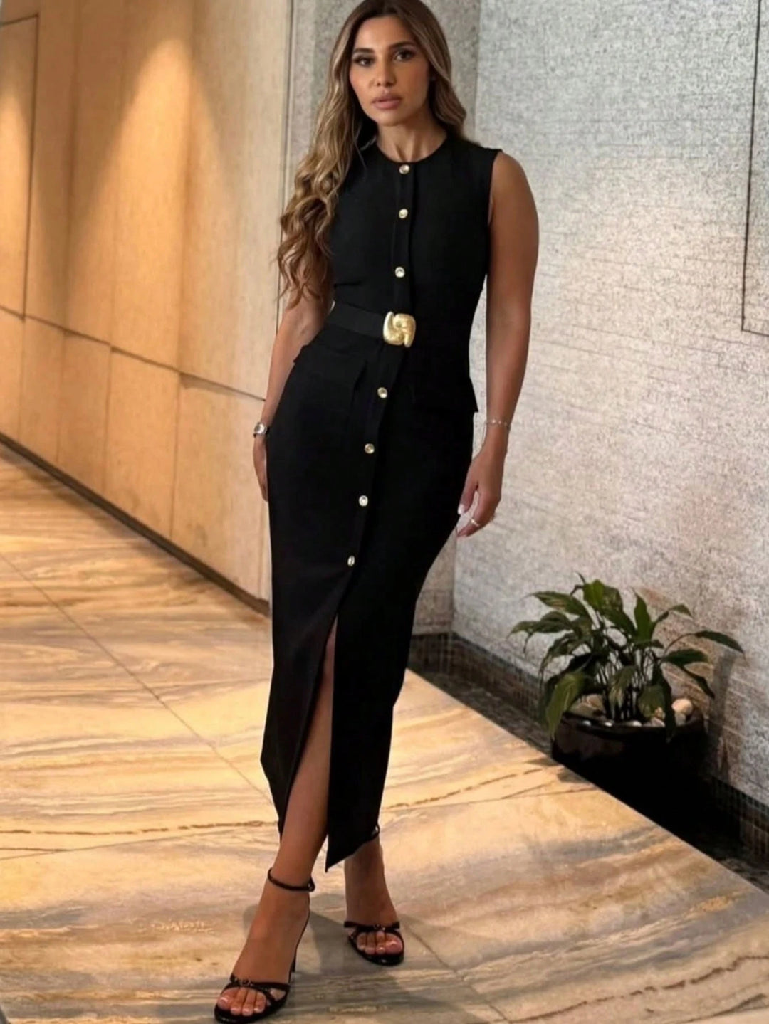 Rochie midi SHEIN, negru