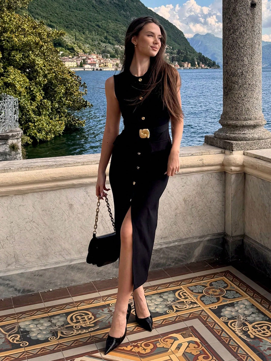 Rochie midi SHEIN, negru