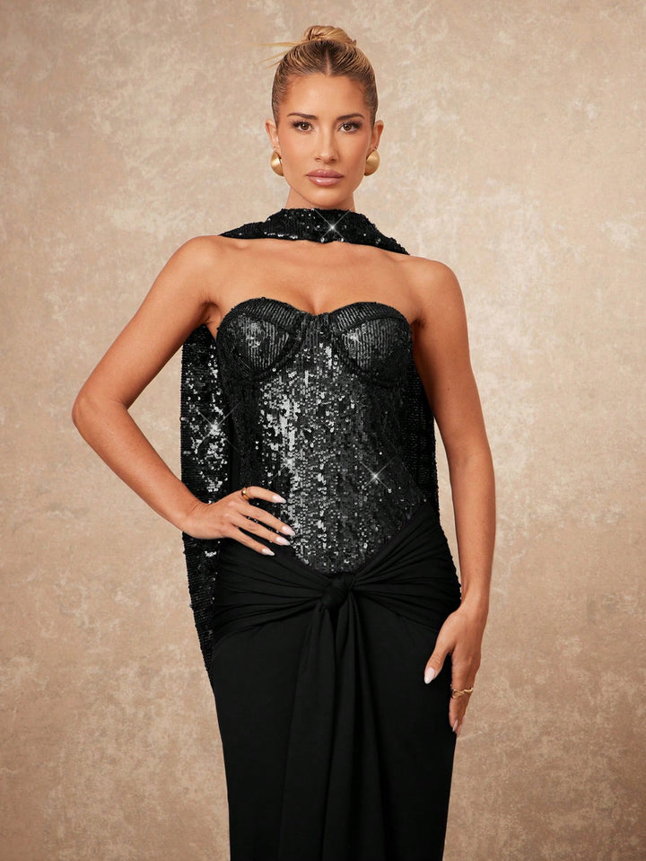 Rochie maxi SHEIN, negru