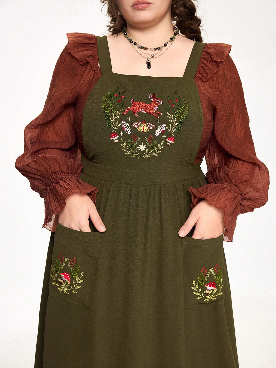 Rochie SHEIN, kaki