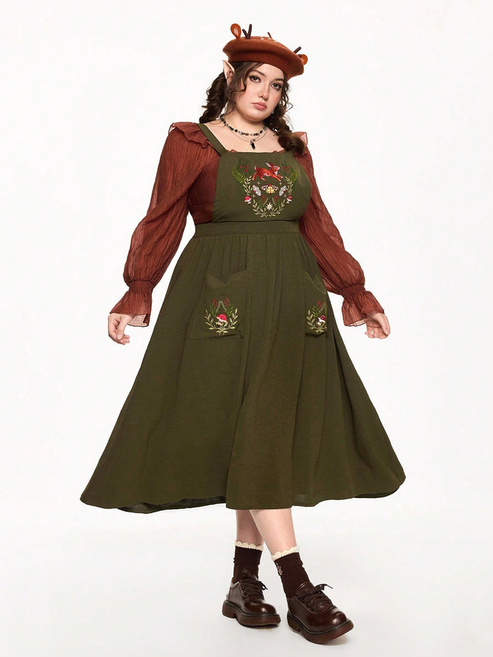 Rochie SHEIN, kaki
