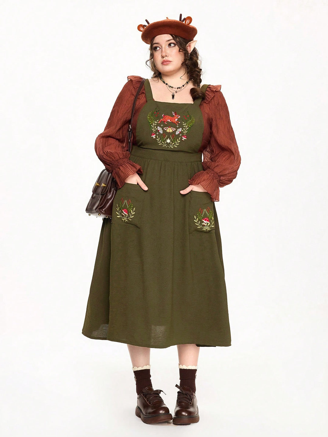 Rochie SHEIN, kaki