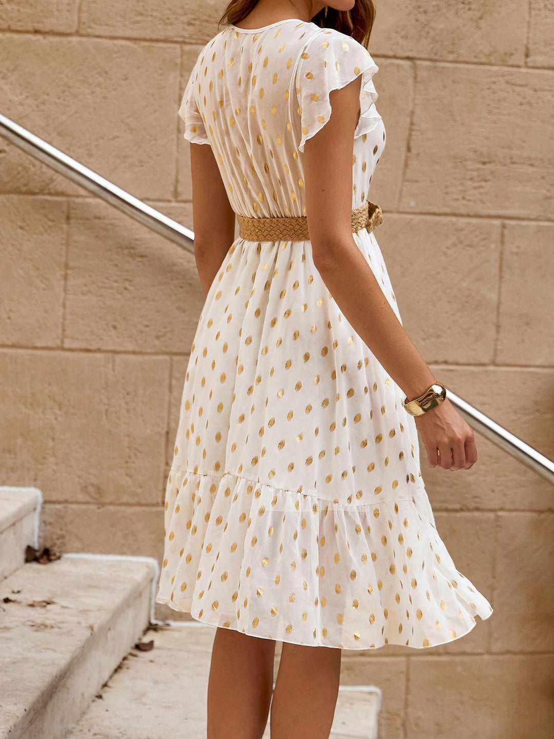 Rochie midi SHEIN, alb