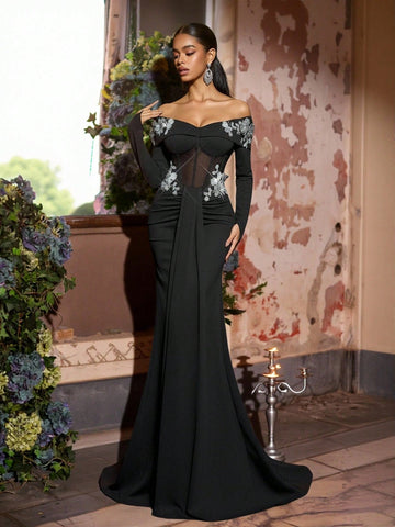 Rochie de ocazie SHEIN, negru