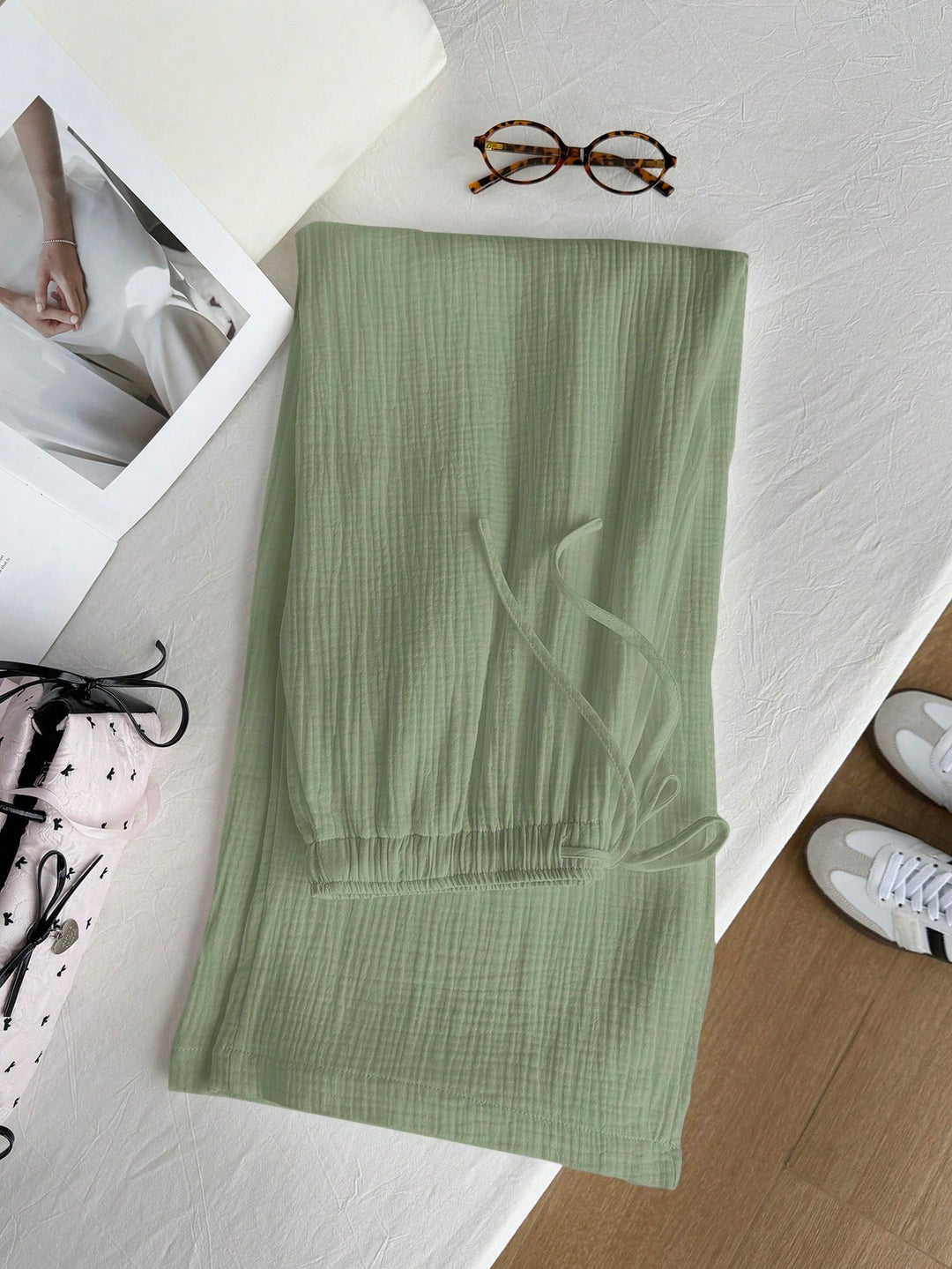 Pantaloni SHEIN, verde