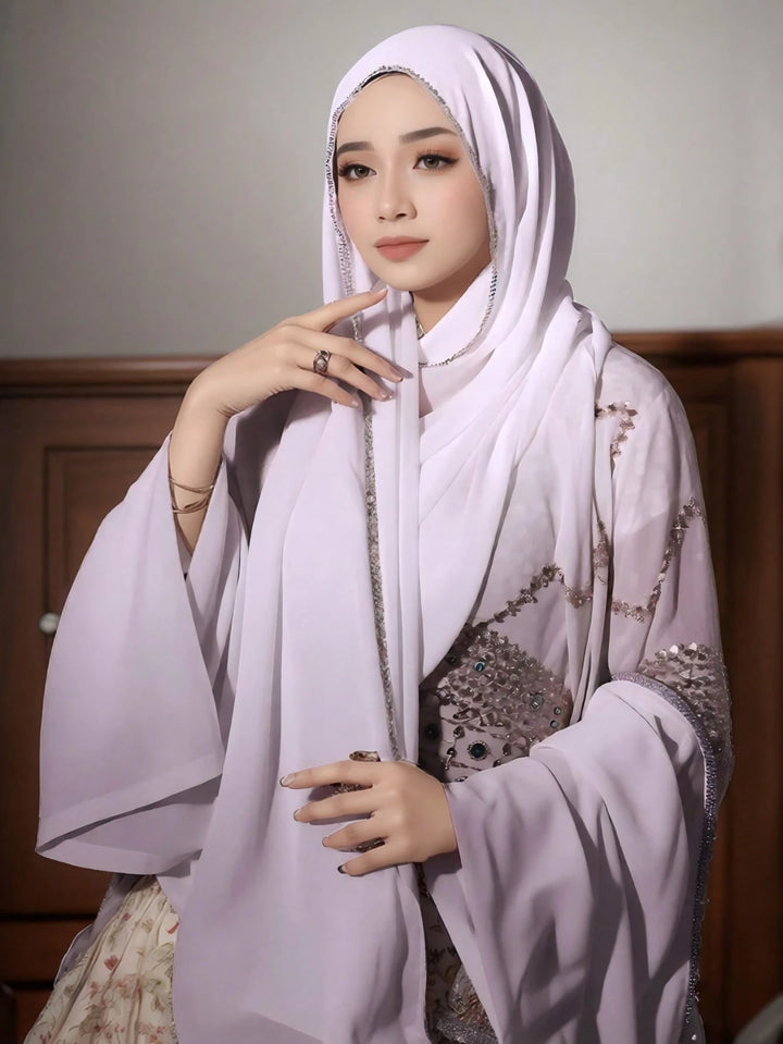 Hijab Shein, alb