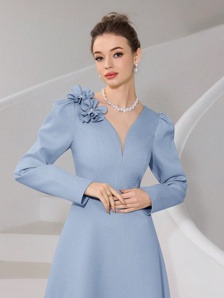 Rochie maxi SHEIN, albastru