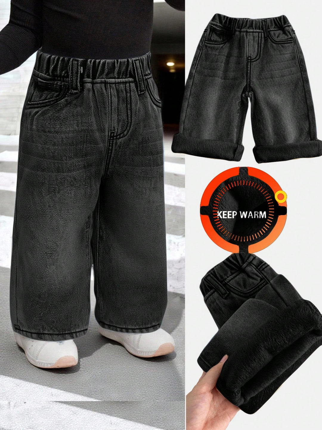 Pantaloni SHEIN, negru