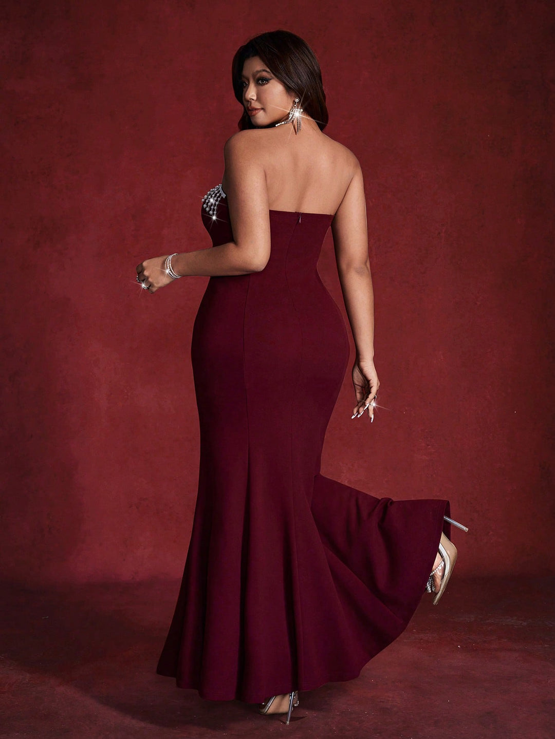 Rochie SHEIN, vișiniu