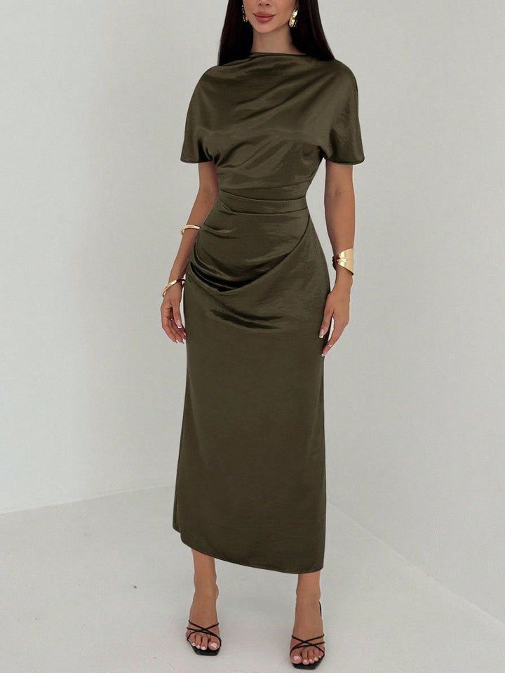 Rochie maxi SHEIN, kaki