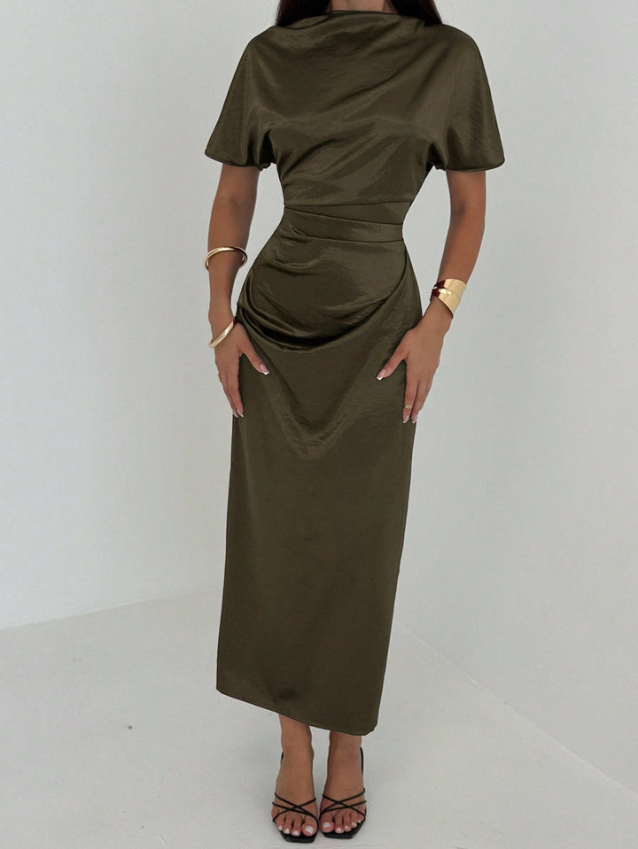 Rochie maxi SHEIN, kaki