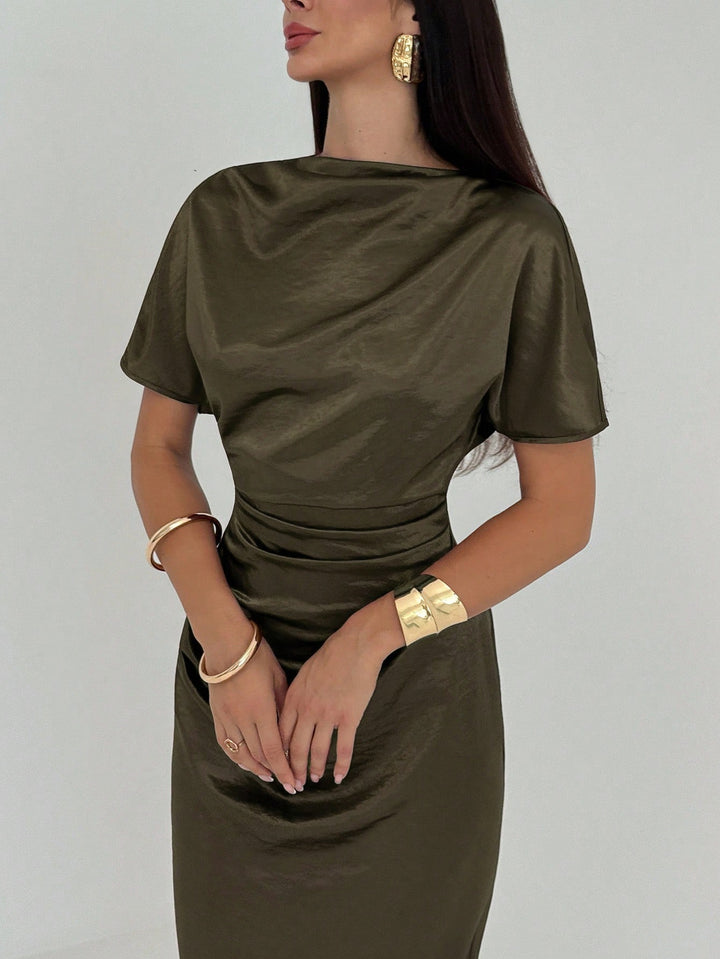 Rochie maxi SHEIN, kaki