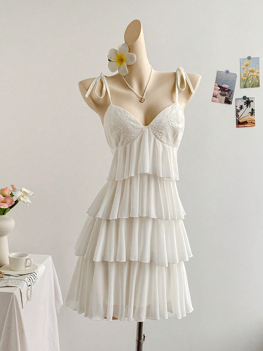 Rochie mini SHEIN, bej