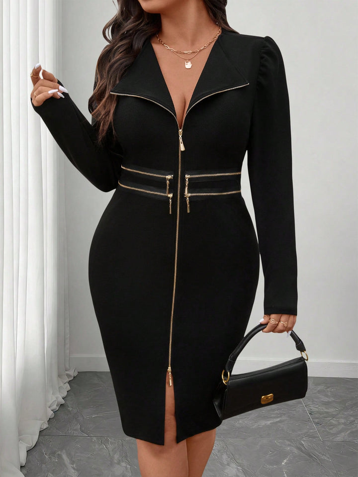 Rochie midi  SHEIN, negru