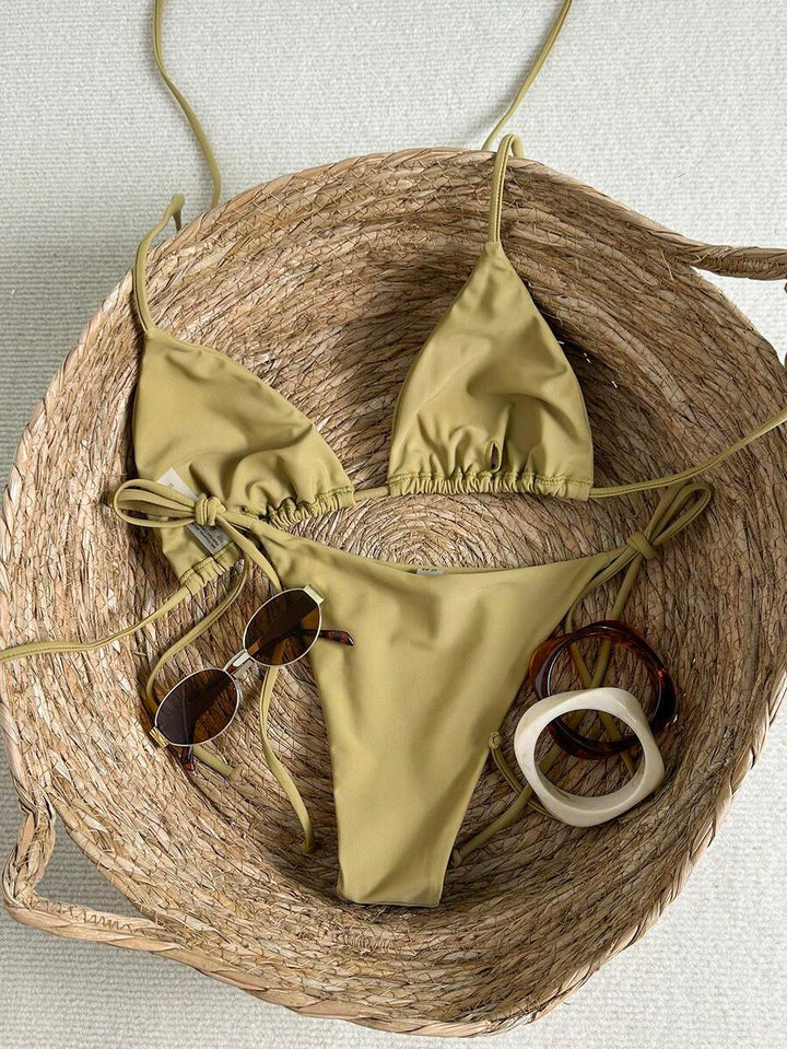 Costum de baie SHEIN, kaki