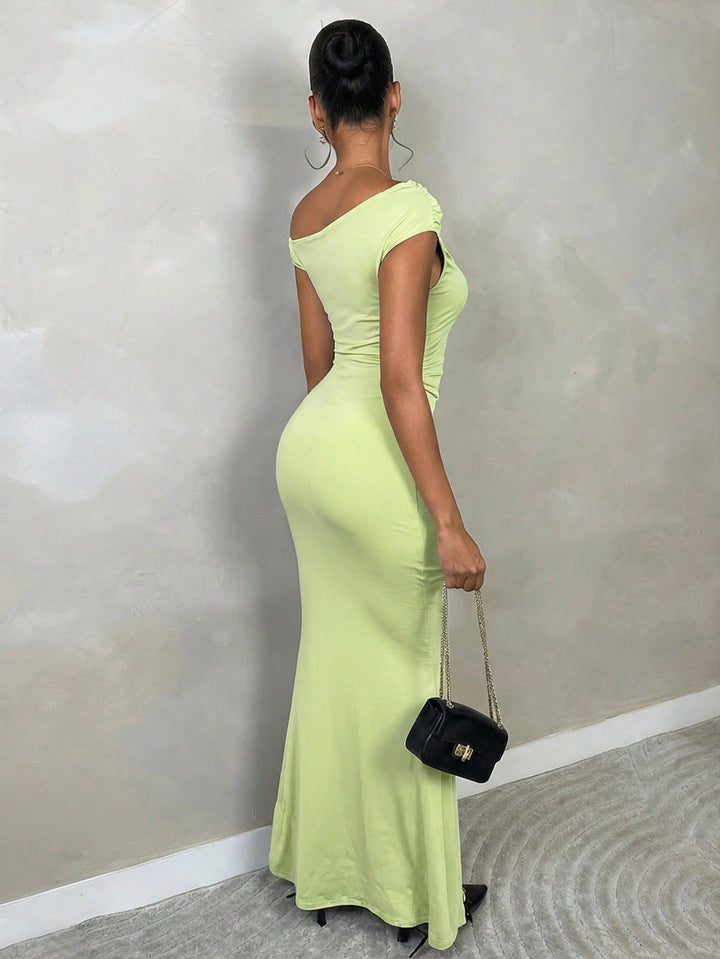 Rochie maxi SHEIN, verde