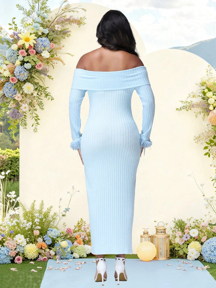 Rochie maxi SHEIN, albastru