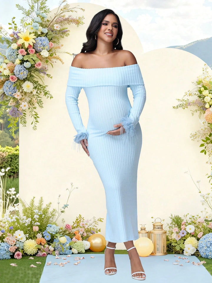 Rochie maxi SHEIN, albastru