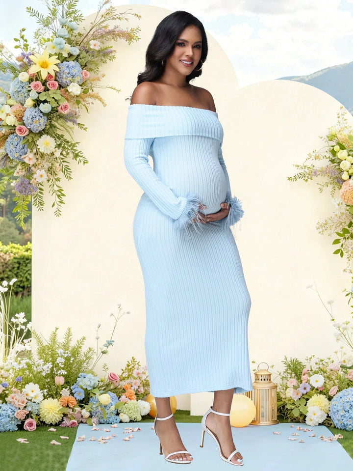 Rochie maxi SHEIN, albastru