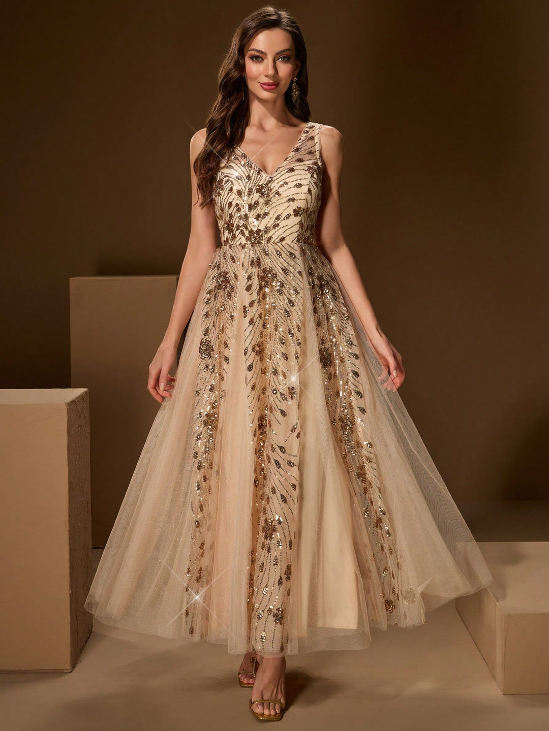 Rochie SHEIN, auriu