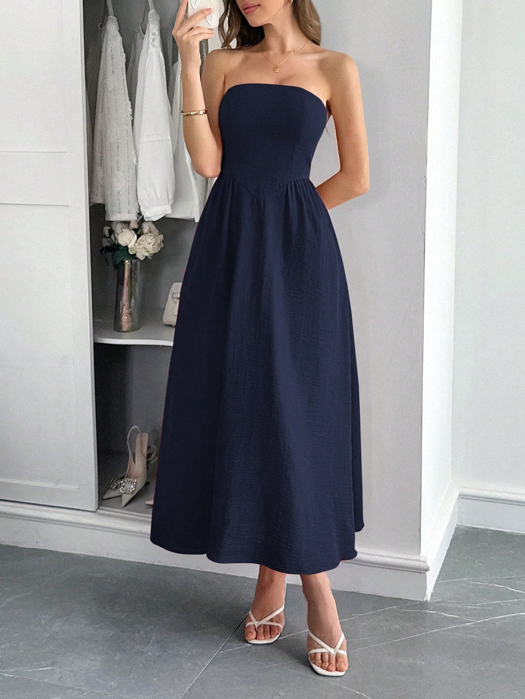 Rochie maxi SHEIN, albastru