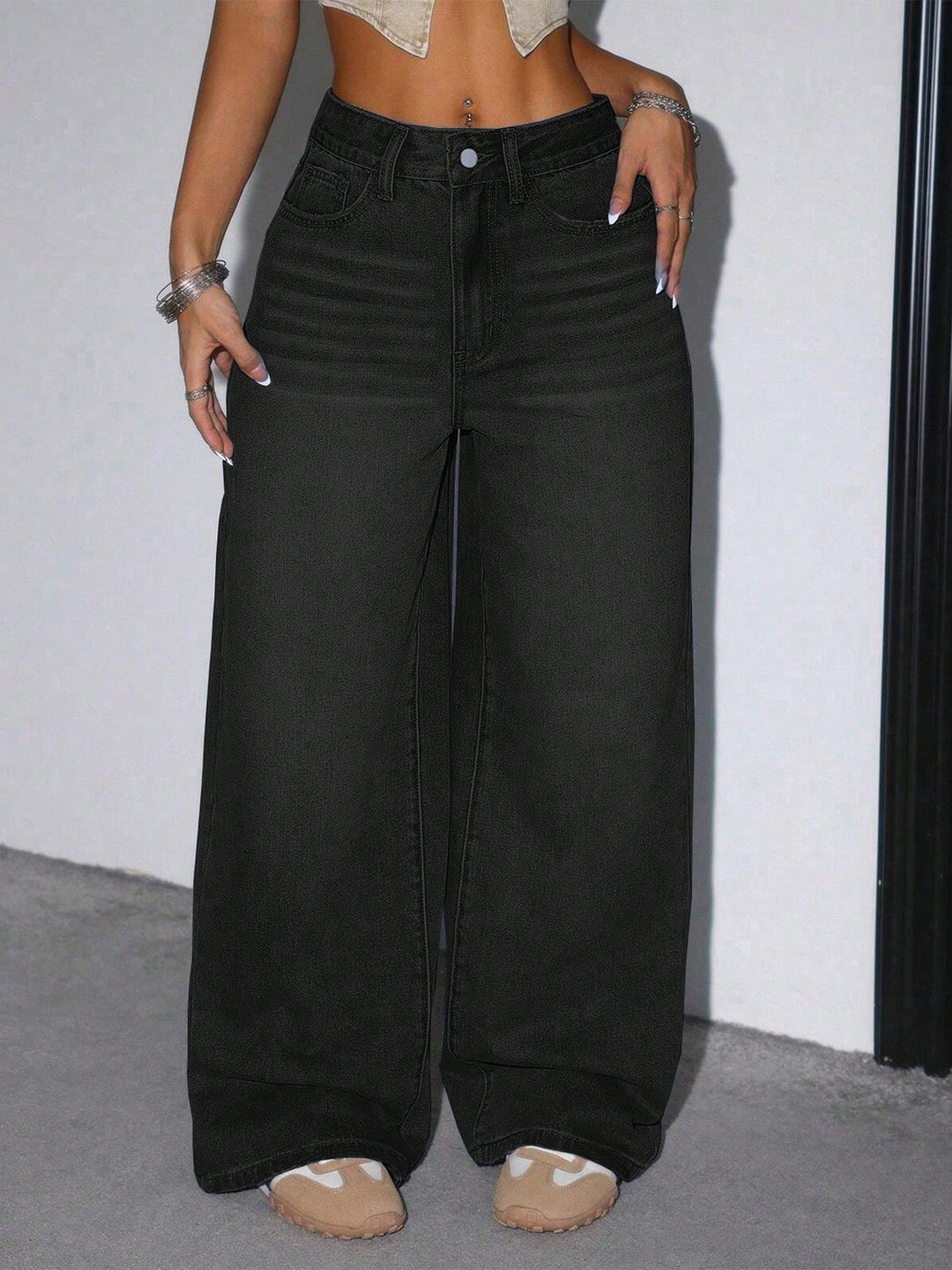 Jeans SHEIN, negru