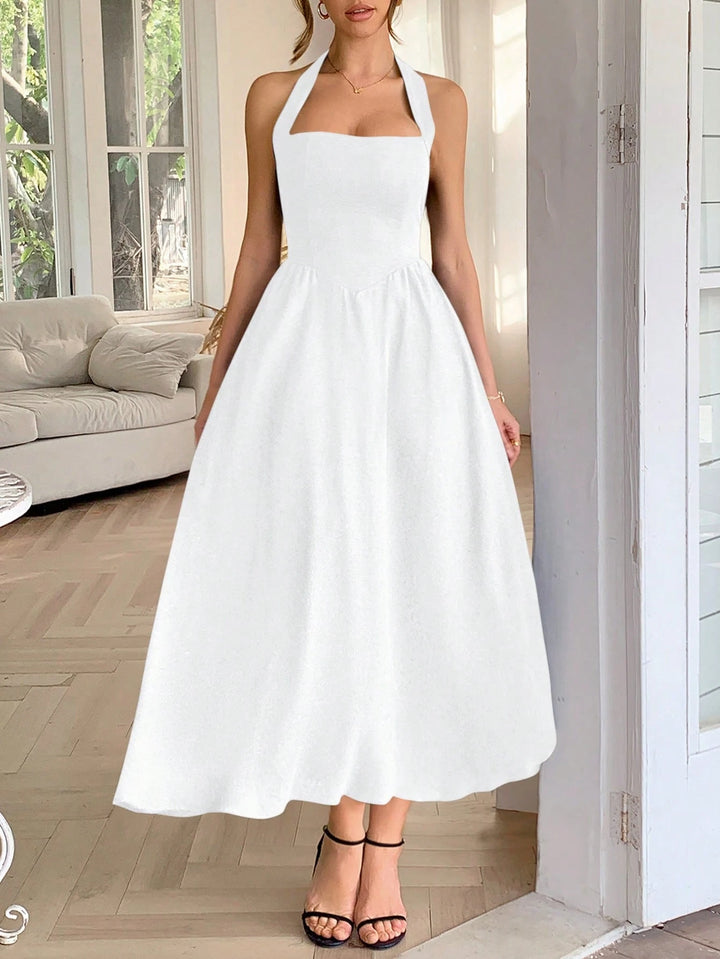 Rochie maxi SHEIN, alb