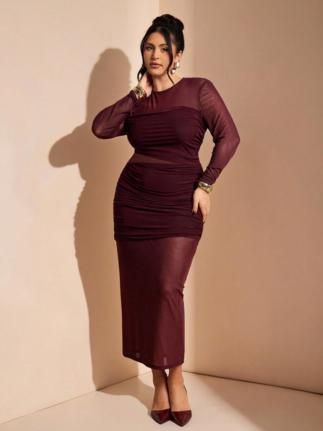 Rochie SHEIN, vișiniu