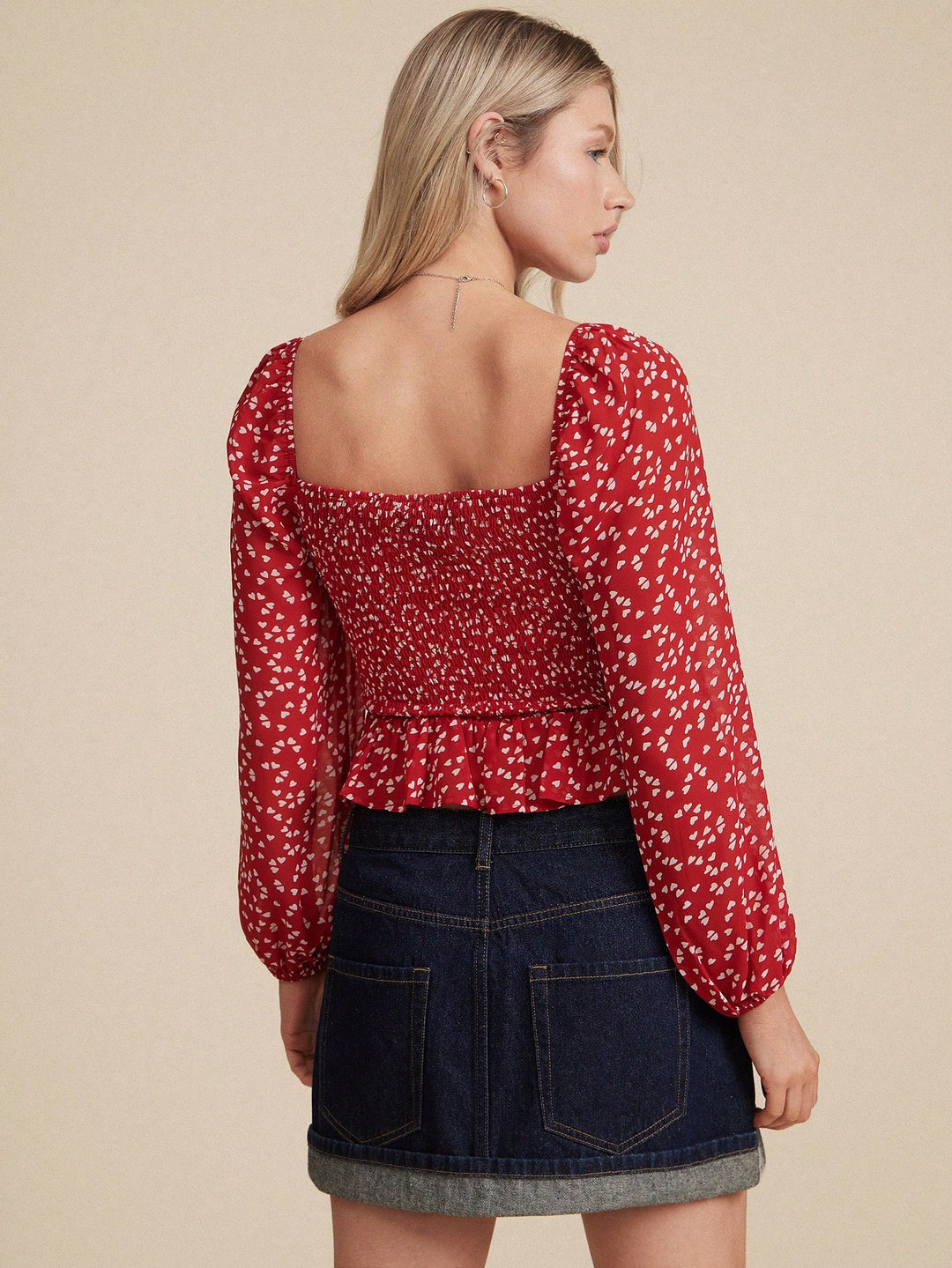 Top SHEIN, piros