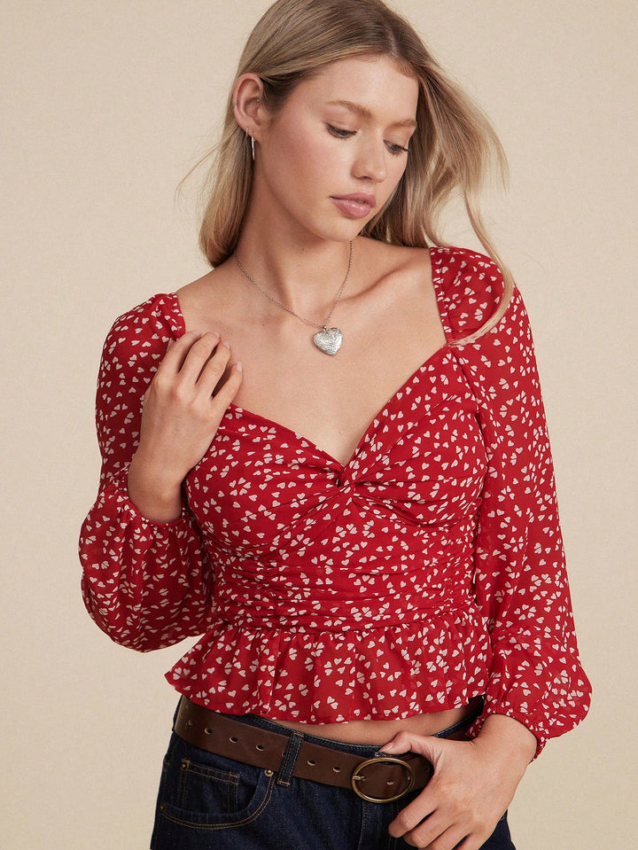 Top SHEIN, piros