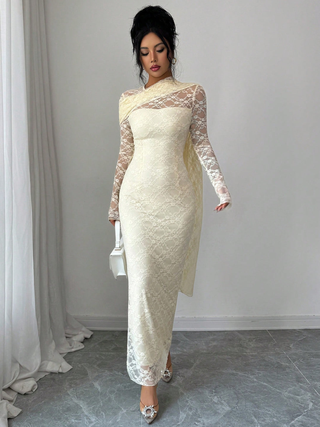 Rochie maxi SHEIN, galben