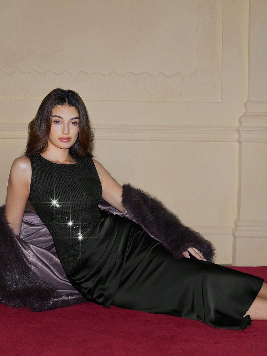 Rochie maxi SHEIN, negru