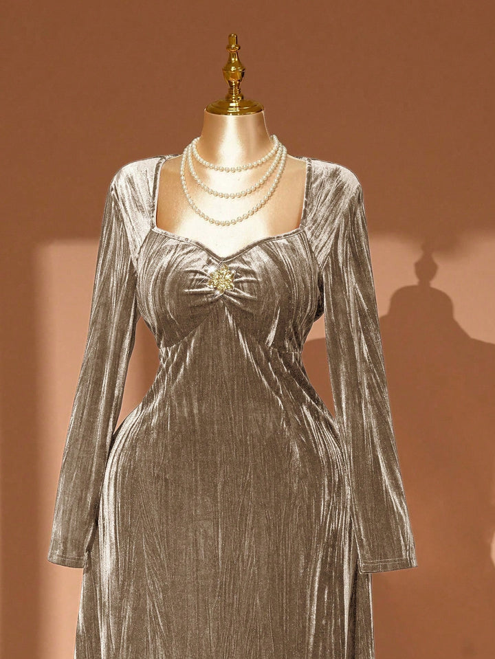 Rochie SHEIN, kaki