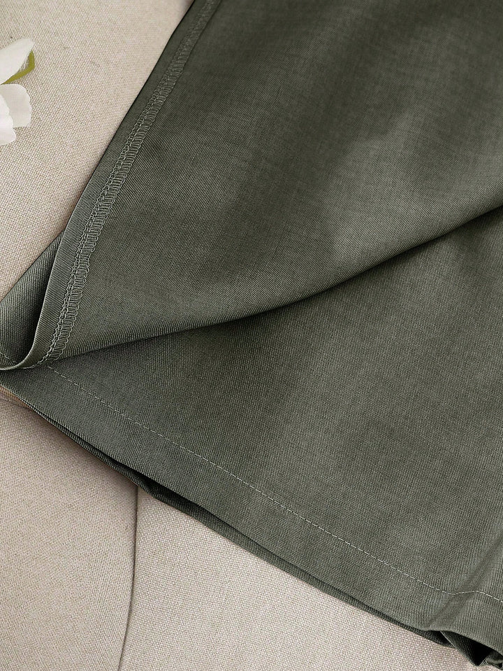 Fustă-pantalon SHEIN, verde