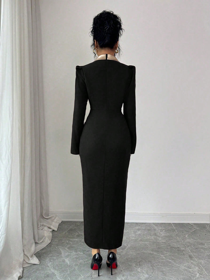 Rochie maxi SHEIN, negru