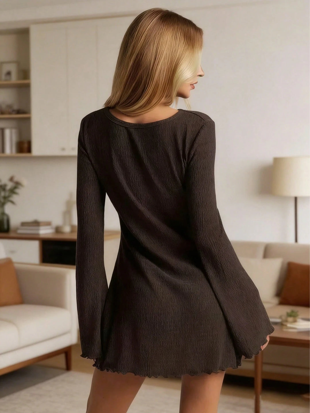 Rochie mini SHEIN, maro