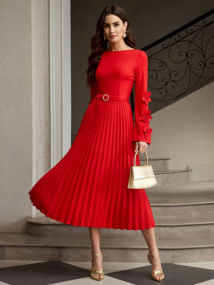 Rochie midi SHEIN, roșu