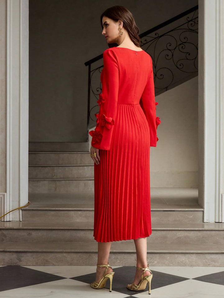 Rochie midi SHEIN, roșu